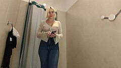 see through clothes try on haul in dressing room transparent top no bra