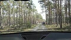 Watch Emily get fucked by a stranger at the car break!