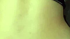 latina girlfriend gets ass fucked hard with anal creampie while washing clothes