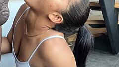 She satisfies her eating bbc with her stepbrothers -amateur couple- nysdel