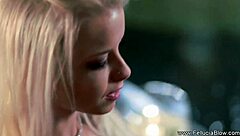 Mature Blonde Milf Gives Slippery Wet Erotic Blowjob And Handjob