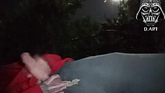 Batendo uma na rua vem beber meu gozo quentinho na sua boca