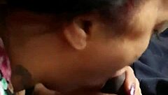 nolabwai gives blowjob to monster black cock