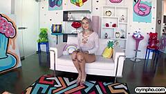 I got a creampie as a nympho busty teen