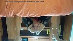 latina trans riding her new toy deep in her ass