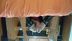 latina trans riding her new toy deep in her ass