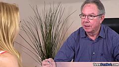 old teacher gets free pussy from rebecca for better grades