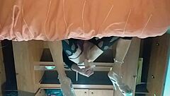 latina trans riding her new toy deep in her ass