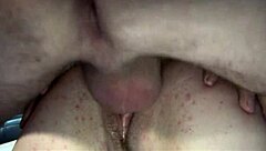 Blonde mom in heels gets doggystyle assfucking on bed – intriguing contrast