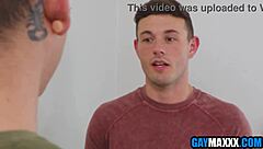 gay roommate proves his worth with blowjob and rimjob in dorm
