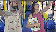 Student Gets Fucked By Old Man On Public Bus