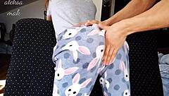 Stepdaddy Spanks Little 18+ Ass Hard While Fingering Wet Pussy