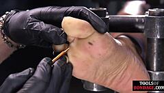 Black BDSM Slave Bound And Choked During Foot Domination