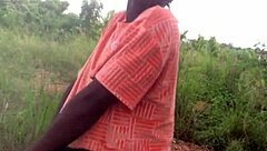 Crazy Bitch Twerks Half Naked In Forest