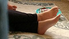 cute feet hidden in candid fetish video