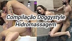 latina gets doggystyle from big black cock outdoors