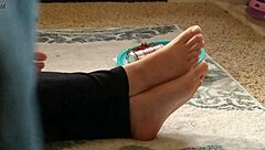 cute feet hidden in candid fetish video