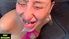 anna chambers returns for rough throat fucking and ass eating. her big tits bouncing wildly as she gags and shakes her ass