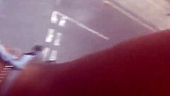 Intensely cumming in public for neighbors to watch at hotel