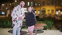 Tiny italian teen begs for breeding creampie from monster cock after cunilingus