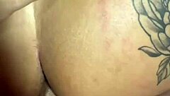 Brazilian wife in lingerie takes monster cock while husband watches in wild cuckold scene