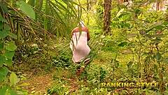 Forest city love making with babe and orgasm