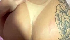 Brazilian wife in lingerie takes monster cock while husband watches in wild cuckold scene