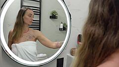 Morning blowjob for stepbrother ends with cum on face