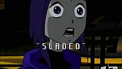 teen titans raven in hardcore action