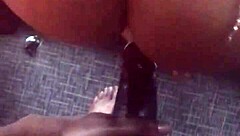 Intensely cumming in public for neighbors to watch at hotel