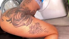 Big Butt Roommate Stephanie Love Stuck In Dryer, Gets Doggystyle Bareback Sex With Monster Cock