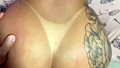 Brazilian wife in lingerie takes monster cock while husband watches in wild cuckold scene