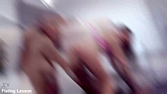 adeline lafouine in fisting lesson with big gapes wrecked ass squirt orgasm