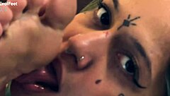 Bold Bondage Foot Worship with Latina Blonde in Heels