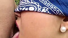 Girl Rubs Pussy With Nice Tits!