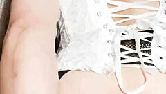 Latina stepmom masturbates with stepson while husband works in homemade anal scene