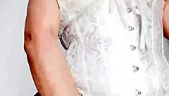 Latina stepmom masturbates with stepson while husband works in homemade anal scene