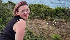 petite outdoor blowjob