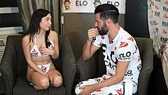 Amber Summer Enters the Spicy Room of Elo Podcast – Cute Petite Babe in Casting