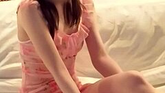 Pink micro mini on Japanese student looks so hot! 😍