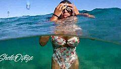 pornstar sheila ortega sucks and fucks underwater during wild snorkeling session.