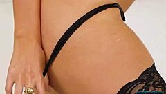 gorgeous australian milf playboy model strips nude in lingerie