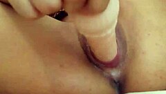 Angelina Grey Slides Big Dildo In Pussy And Squirts!