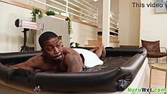 Gorgeous Blonde Masseuse Kenzie Taylor Gives Naked Nuru To Black Client Isiah Maxwell