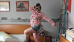 My busty stepsister flaunts her big tits and ass to make me extremely horny