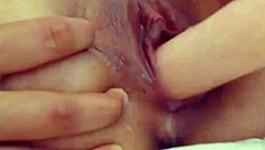 Angelina Grey Slides Big Dildo In Pussy And Squirts!