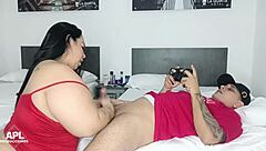 I'm so horny I seek some fun with my stepbro while we're alone at home - part 2