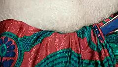 south indian couple in saree gets quick homemade creampie fuck