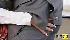 my coquettish wife calms me with ass licking