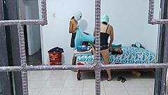 Horny Housewives Touch Each Other's Butts And Tits!